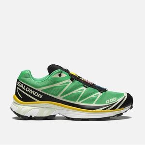 Salomon XT-6 BRIGHT GREEN / BLACK / SULPHUR, Women’s 7, Men’s 6.